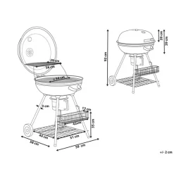 MARAPI - Houtskoolgrill - Zwart - Staal