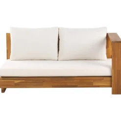 MARETTIMO - Loungeset - Gebroken wit - Linkszijdig - Acaciahout