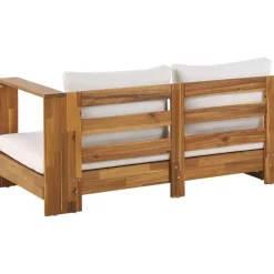 MARETTIMO - Loungeset - Gebroken wit - Linkszijdig - Acaciahout