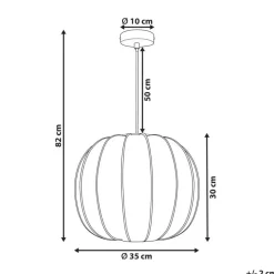 MARIETA - Hanglamp - Wit - Nylon