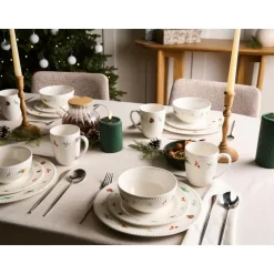 MARJORAM - 16-delige serviesset - Wit - Porselein