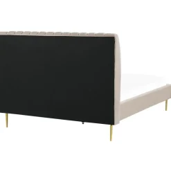 MARVILLE - Tweepersoonsbed - Beige - 160 x 200 cm - Fluweel