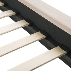 MARVILLE - Tweepersoonsbed - Beige - 160 x 200 cm - Fluweel