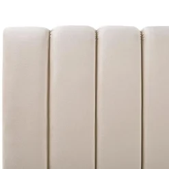 MARVILLE - Tweepersoonsbed - Beige - 160 x 200 cm - Fluweel