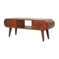 Massief Houten Kastanje London TV meubel, Woonkamer