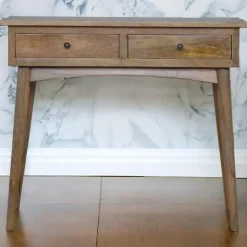 Massief Houten Sidetable met 2 Laden