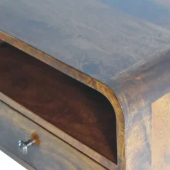 Massief Houten Vloeiende Eiken Sidetable