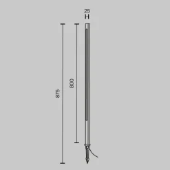 Maytoni Outdoor - Landschapsverlichting Pole - Grafiet