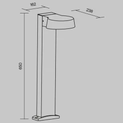 Maytoni Outdoor - Landschapsverlichting Share - Grafiet