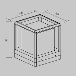 Maytoni Outdoor - Landschapsverlichting Trim - Grafiet