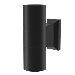 Maytoni Outdoor - Wandlamp Bowery - Zwart - Ø6,4