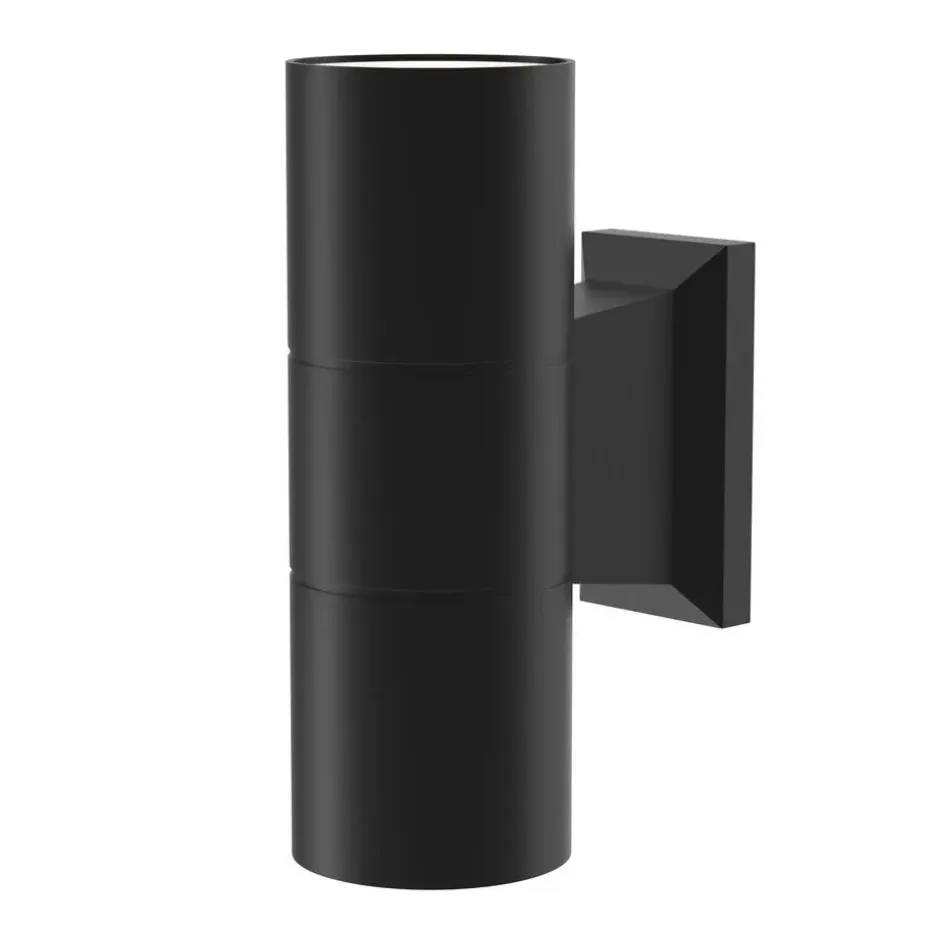 Maytoni Outdoor - Wandlamp Bowery - Zwart - Ø6,4