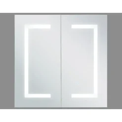 MAZARREDO - Badkamermeubel LED - Zwart - Multiplex