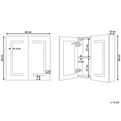 MAZARREDO - Badkamermeubel - Wit - Multiplex
