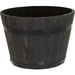 Mega Collections Plantenbak/bloempot Barrel - D40 x H24 cm