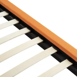 MELLE - Tweepersoonsbed - Oranje - 180 x 200 cm - Fluweel