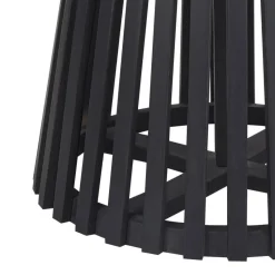 MESILLA - Ronde eettafel - Zwart - 120 cm - Acaciahout