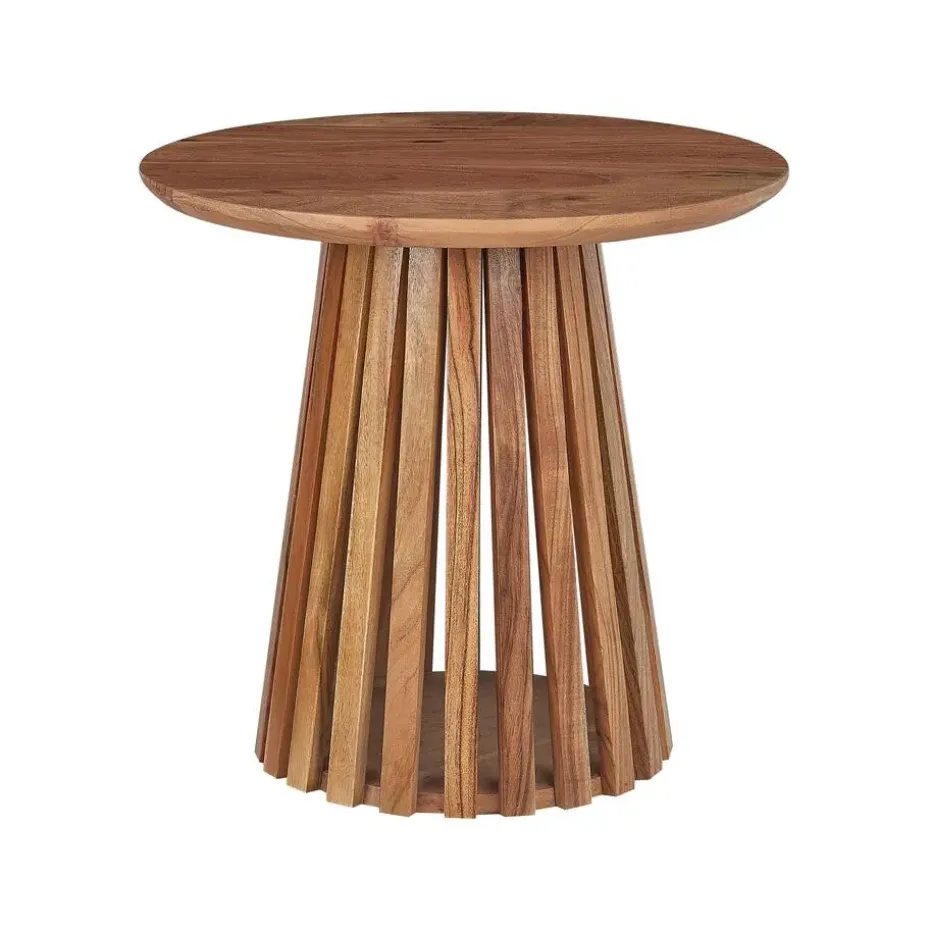 MESILLA - Ronde salontafel - Donkerhout - Acaciahout