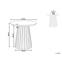 MESILLA - Ronde salontafel - Donkerhout - Acaciahout