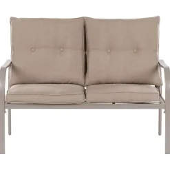 MESTRINO - Loungeset 4-zits - Beige - Staal