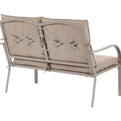 MESTRINO - Loungeset 4-zits - Beige - Staal