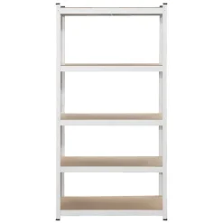 Metalen stellingkast - wit - 90x45x180 cm