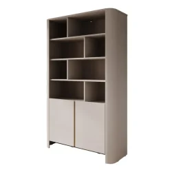 Meubella - Barbados - Boekenkast - Beige - 103x39x170 cm