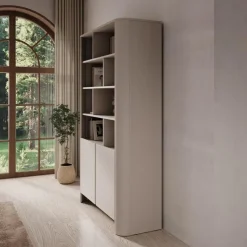 Meubella - Barbados - Boekenkast - Beige - 103x39x170 cm