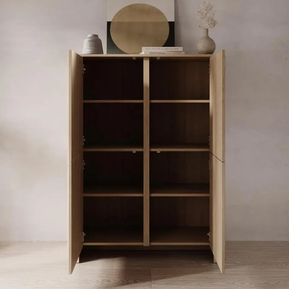 Meubella - Barbados - Dressoir - Eiken - 103x39x132 cm