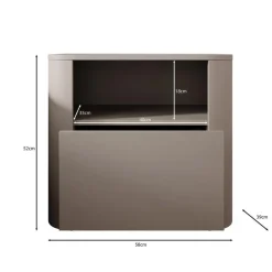 Meubella - Barbados - Nachtkastje - Beige