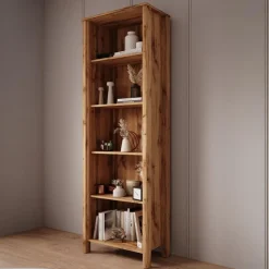 Meubella - Boekenkast Isaac 1 - Eiken - 66 cm