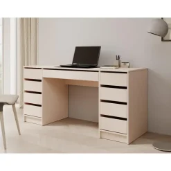 Meubella - Bureau Avio 2 - Beige - 154 cm