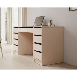 Meubella - Bureau Avio 2 - Beige - 154 cm