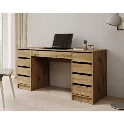 Meubella - Bureau Avio 2 - Eiken - 154 cm