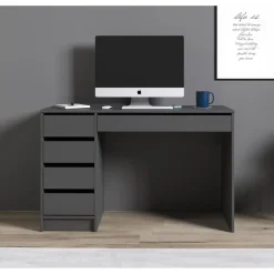 Meubella - Bureau Avio - Grijs - 120 cm