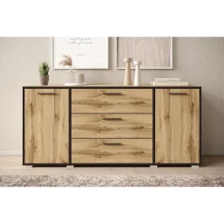 Meubella - Dressoir Betty - Eiken - 150 cm