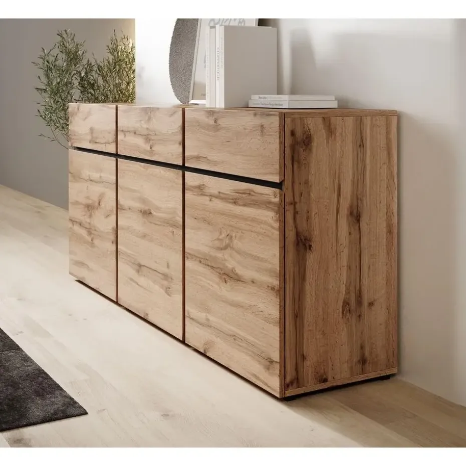 Meubella - Dressoir Cainan - Eiken - 180 cm