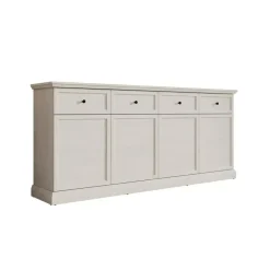 Meubella - Dressoir Leroy - Wit eiken - 193 cm