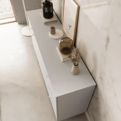 Meubella - Dressoir Malvare - Wit - 150 cm - Met lades