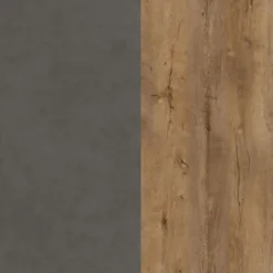 Meubella - Dressoir Monaco - Eiken - Grijs - 140 cm