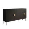 Meubella - Dressoir Monor - Zwart eiken - 160 cm