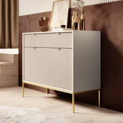 Meubella - Dressoir Navil 2 - Beige - 104 cm