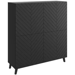 Meubella - Dressoir Pulse - Zwart - 120 cm