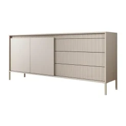 Meubella - Dressoir Saran - Beige - 187 cm