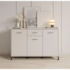 Meubella - Dressoir Vidor - Beige - 138 cm - 1 lade