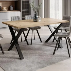 Meubella - Eetkamertafel Berry - Eiken - 160 cm