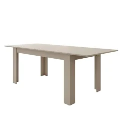 Meubella - Eetkamertafel Uverta - Beige - 220 cm - Uitschuifbaar
