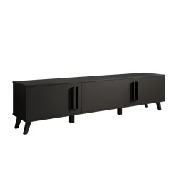 Meubella - Hydra - TV-Meubel - Zwart - 180 cm