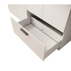 Meubella - Kledingkast Lillian - Wit - 270 cm