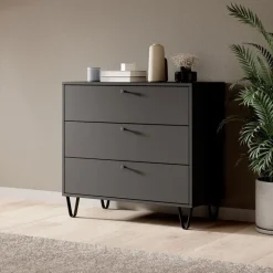 Meubella - Ladekast Apula - Antraciet - 84 cm